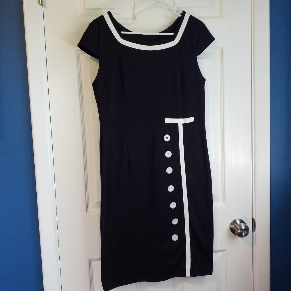 Black and White Sailor Dress